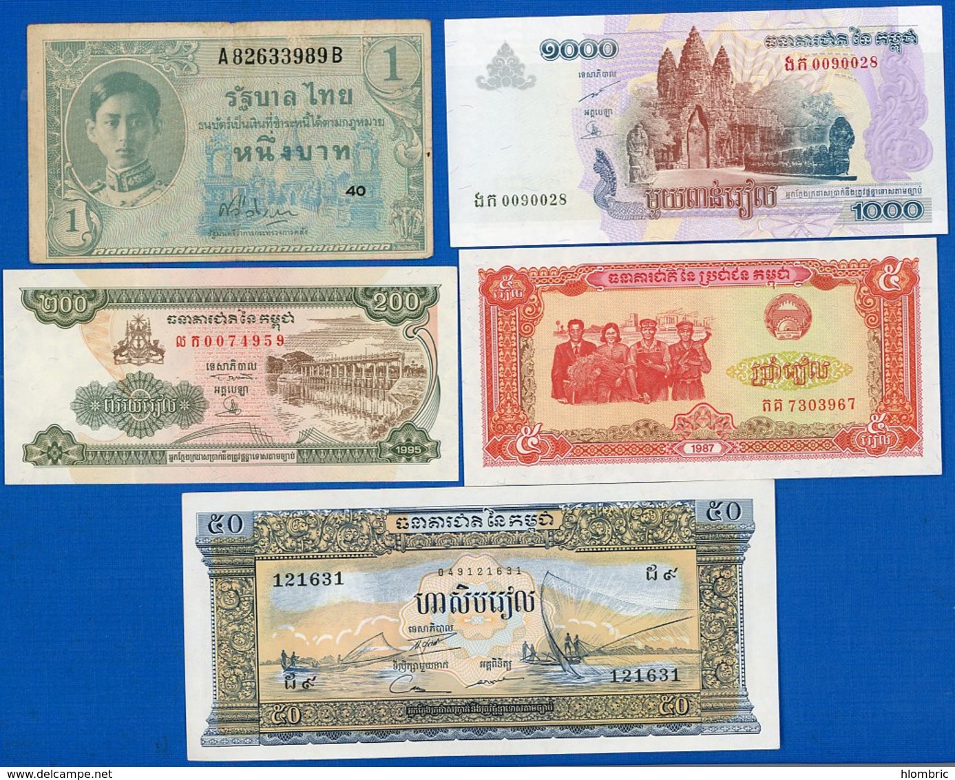 Cambodge   9  Billets - Cambodge