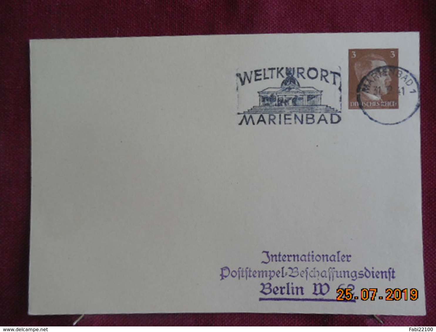 Entier Postal De 1941 -Marienbad- - Lettres & Documents
