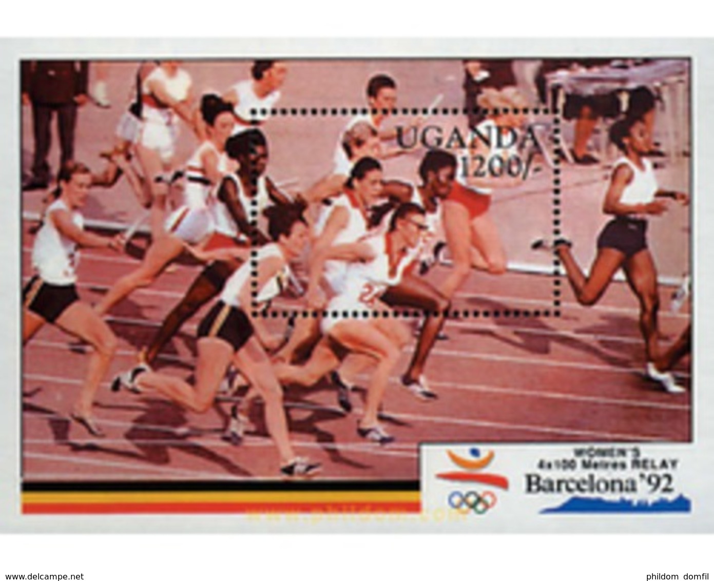 Ref. 255433 * MNH * - UGANDA. 1991. GAMES OF THE XXV OLYMPIAD. BARCELONA 1992 . 25 JUEGOS OLIMPICOS VERANO BARCELONA 199 - Summer 1992: Barcelona