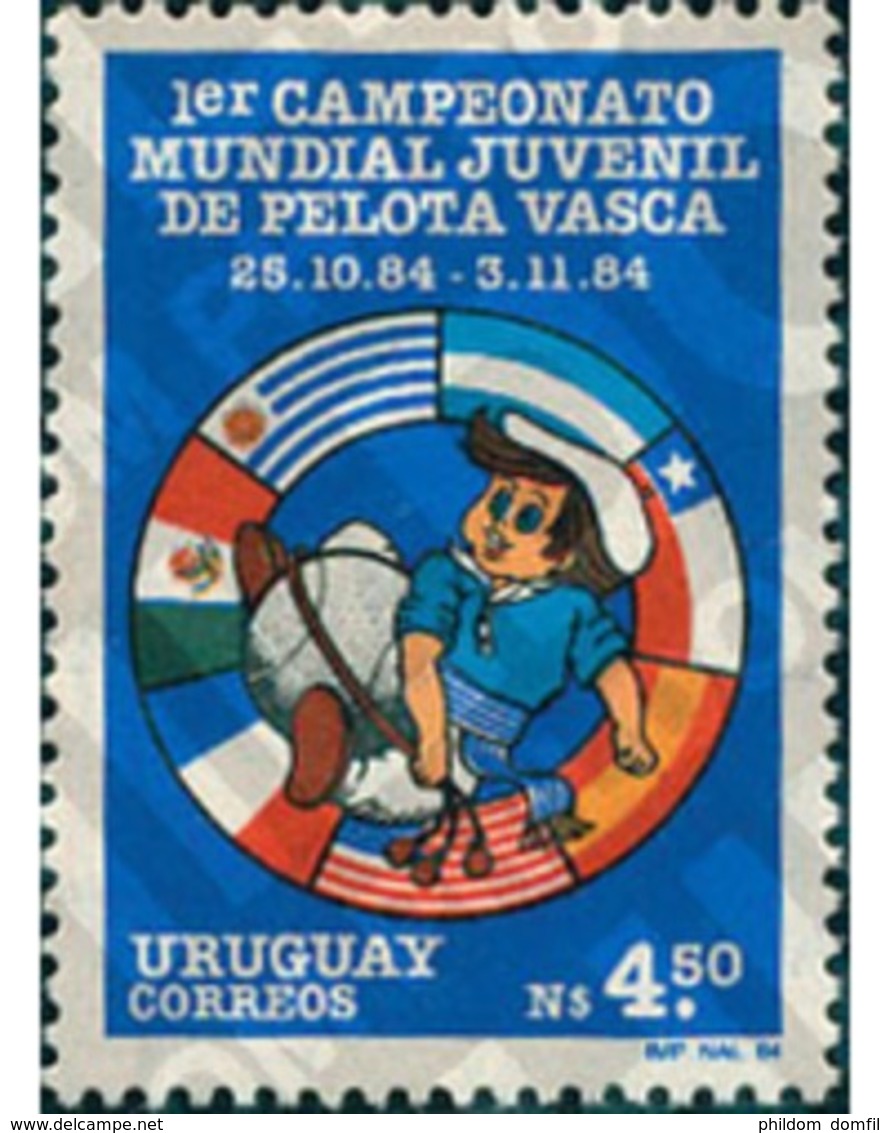 Ref. 69756 * MNH * - URUGUAY. 1985. 1 CAMPEONATO MUNDIAL JUVENIL DE PELOTA VASCA - Other & Unclassified