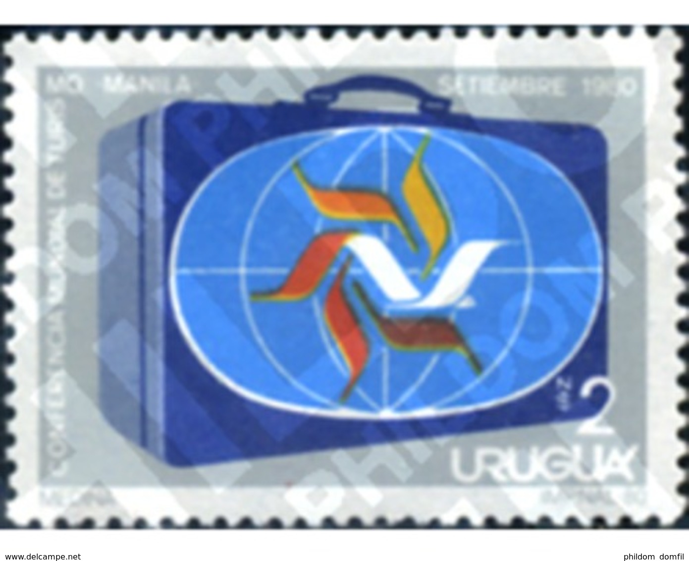 Ref. 297120 * MNH * - URUGUAY. 1981. WORLD TOURISM CONFERENCE IN MANILA . CONFERENCIA MUNDIAL DE TURISMO EN MANILA - Sonstige & Ohne Zuordnung