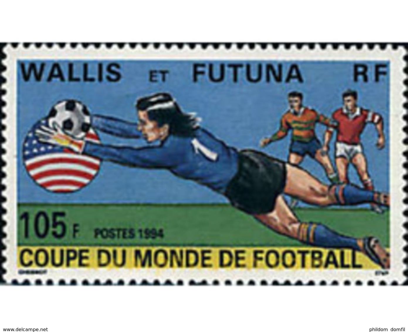 Ref. 45876 * MNH * - WALLIS AND FUTUNA. 1994. FOOTBALL WORLD CUP.  USA-94 . COPA DEL MUNDO DE FUTBOL. USA-94 - 1994 – USA