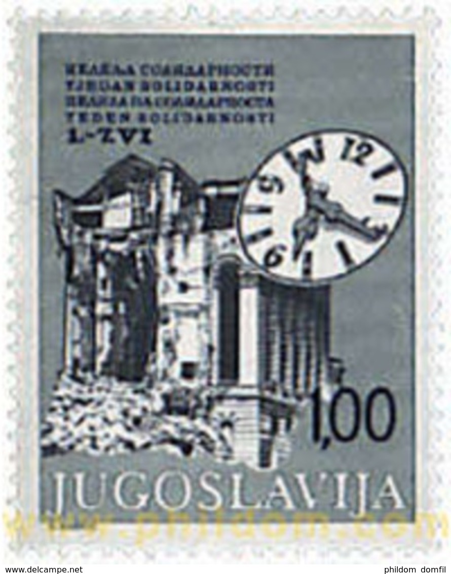 Ref. 60314 * MNH * - YUGOSLAVIA. 1980. SOLIDARITY WEEK . SEMANA DE LA SOLIDARIDAD - Eisenbahnen