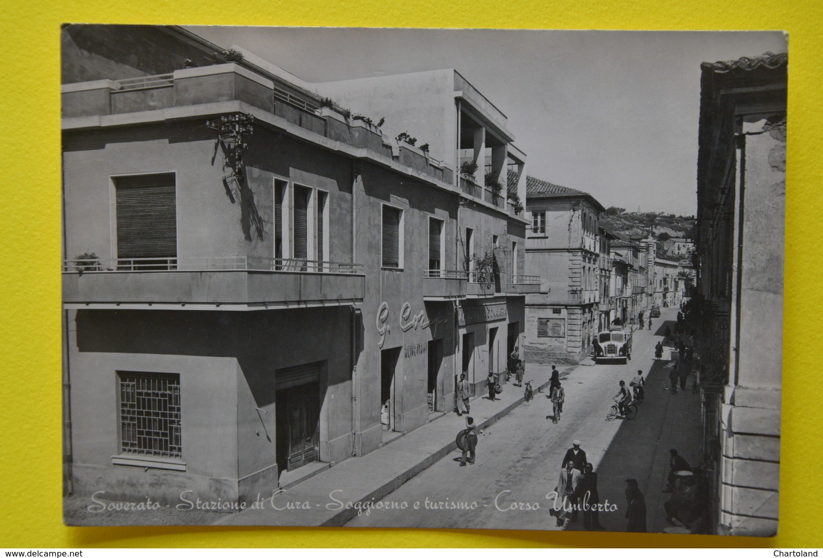 Cartolina Soverato Stazione Di Cura Soggiorno E Turismo Corso Umberto 1955 - Catanzaro