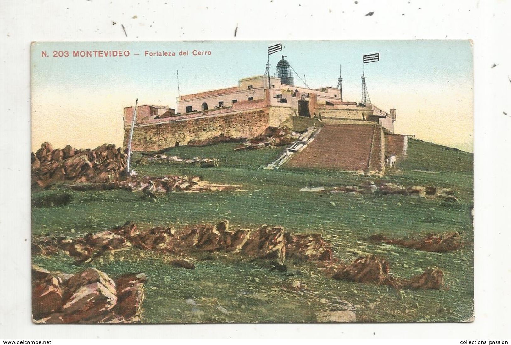 Cp , URUGUAY , MONTEVIDEO , Fortaleza Del Cerro , écrite 1909 - Uruguay