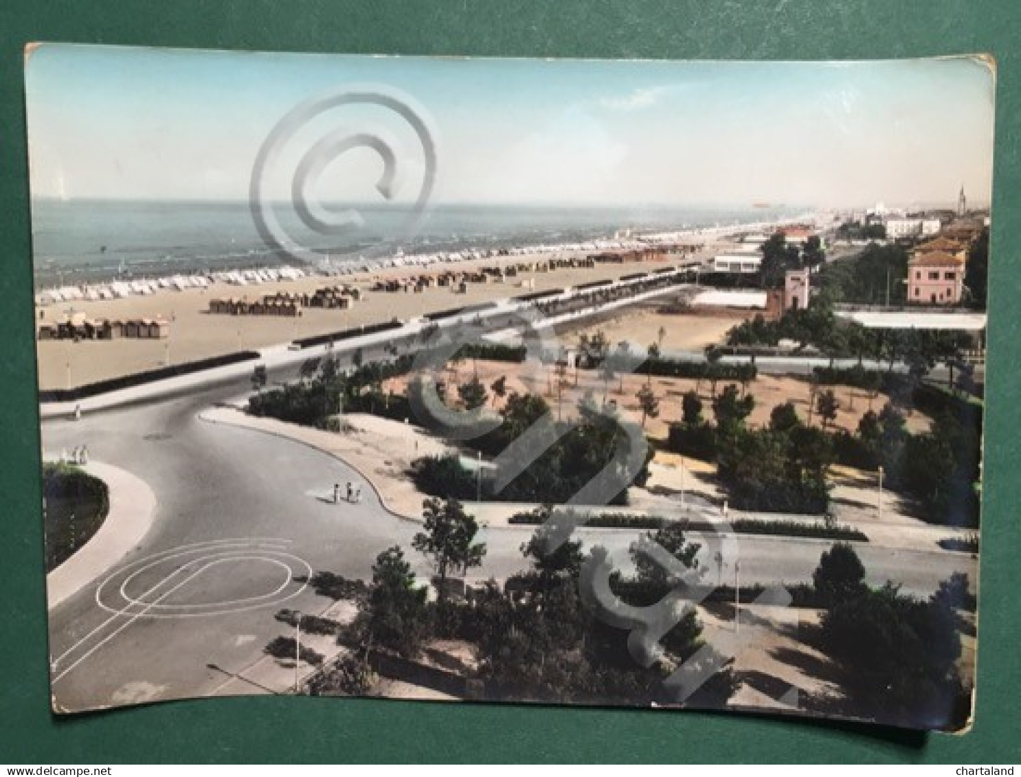 Cartolina Rimini - Veduta Dalla Spiaggia - 1954 - Rimini