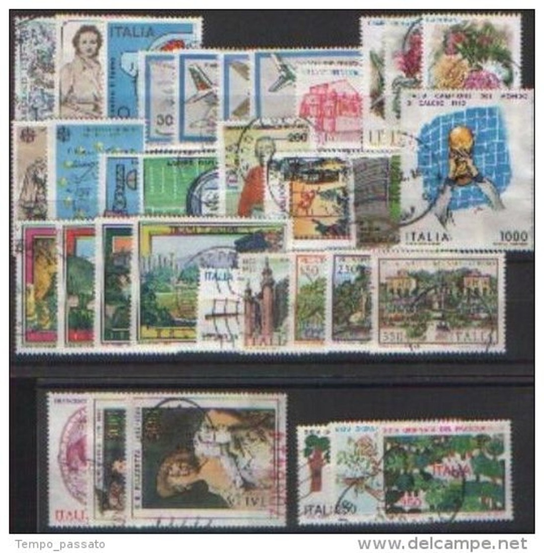 ITALIA REPUBBLICA - ANNATE COMPLETE 1981 1982 1983 1984 1985 1986 1987 1988 1989 1990   USATE  PERFETTE LUX - 1981-90: Used