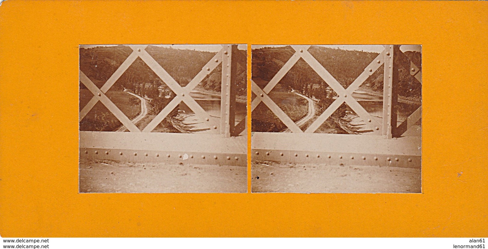 PHOTO STEREO DEBUT 20 EME VUE PRISE DU PONT DE PRESLE - Fotos Estereoscópicas