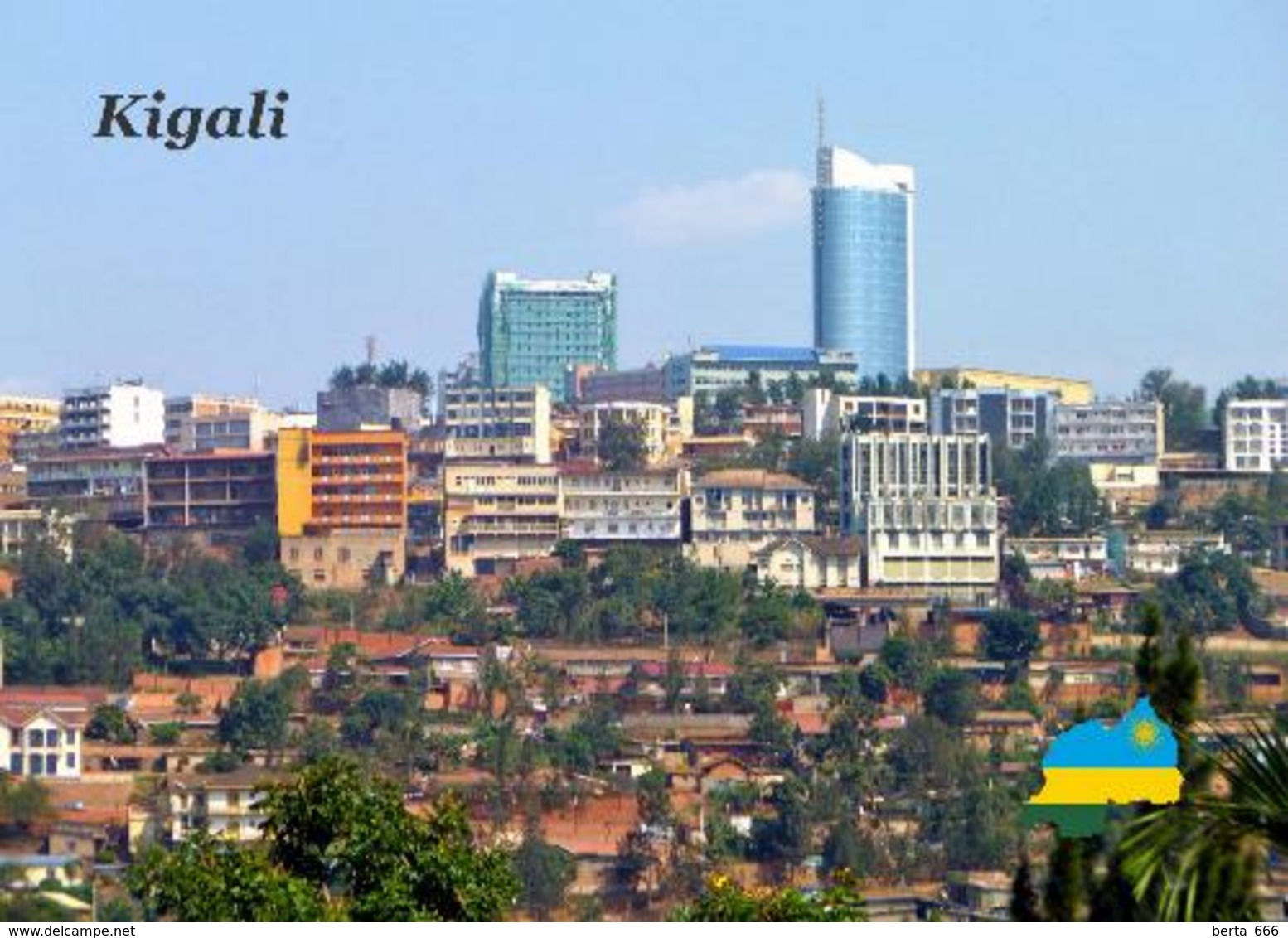 Rwanda Kigali View New Postcard Ruanda AK - Ruanda