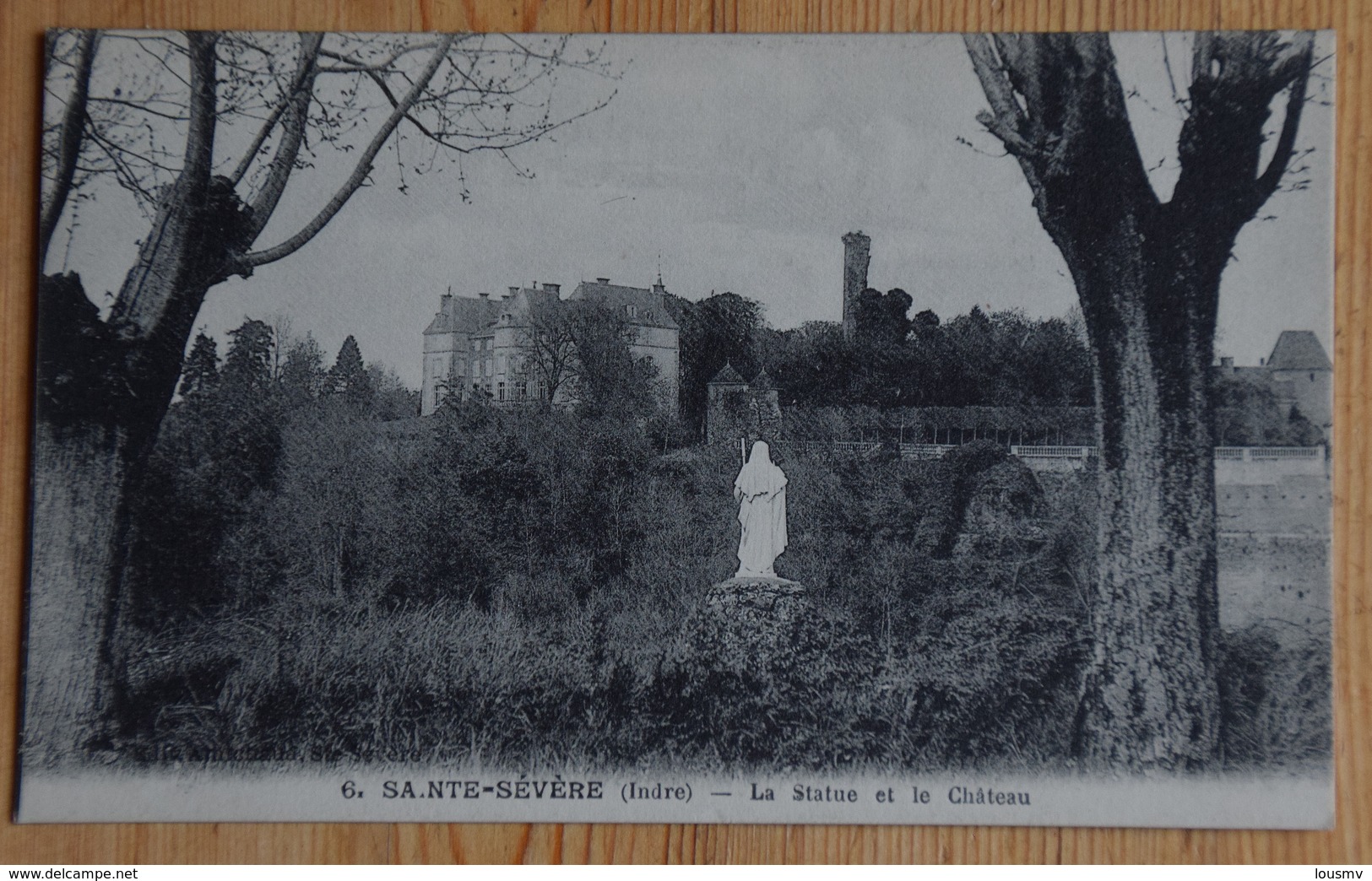 36 : Sainte-Sévère-sur-Indre - La Statue Et Le Château - (n°15528) - Otros & Sin Clasificación