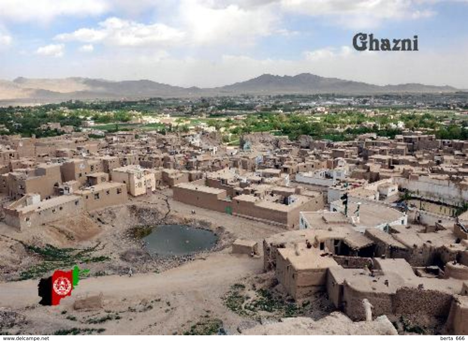 Afghanistan Ghazni City Aerial View New Postcard - Afghanistan
