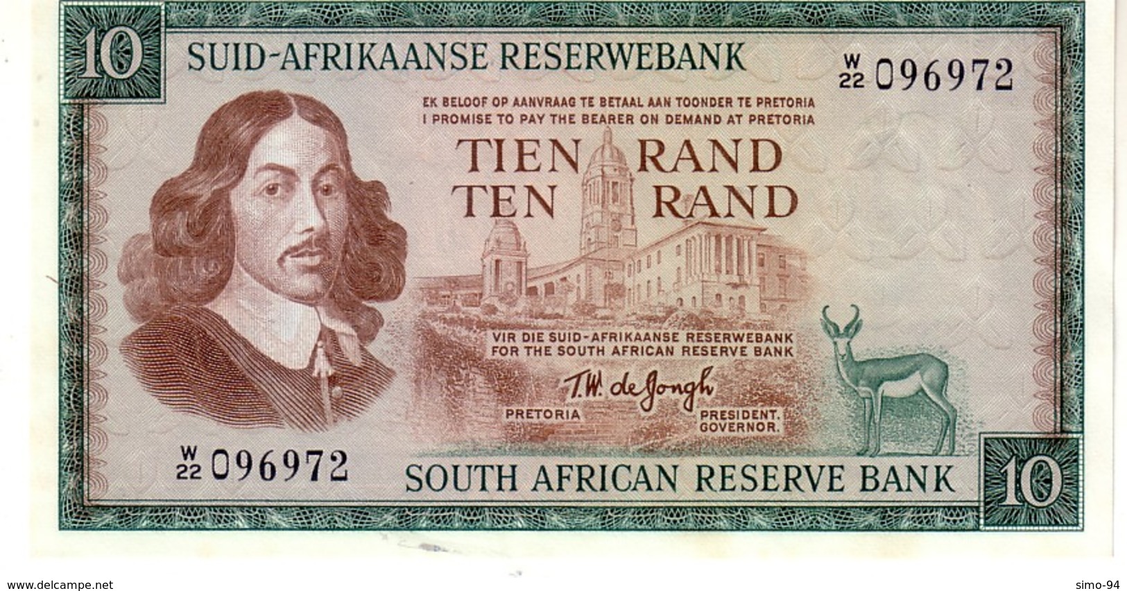 South Africa  P.114c 10 Rand 1976 Unc - South Africa