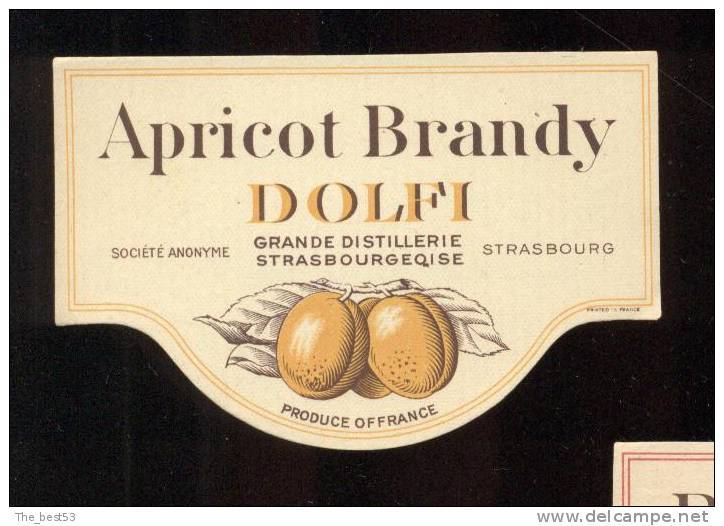 Etiquette De  Brandy à L'Abricot  -  Dolfi  - - Autres & Non Classés