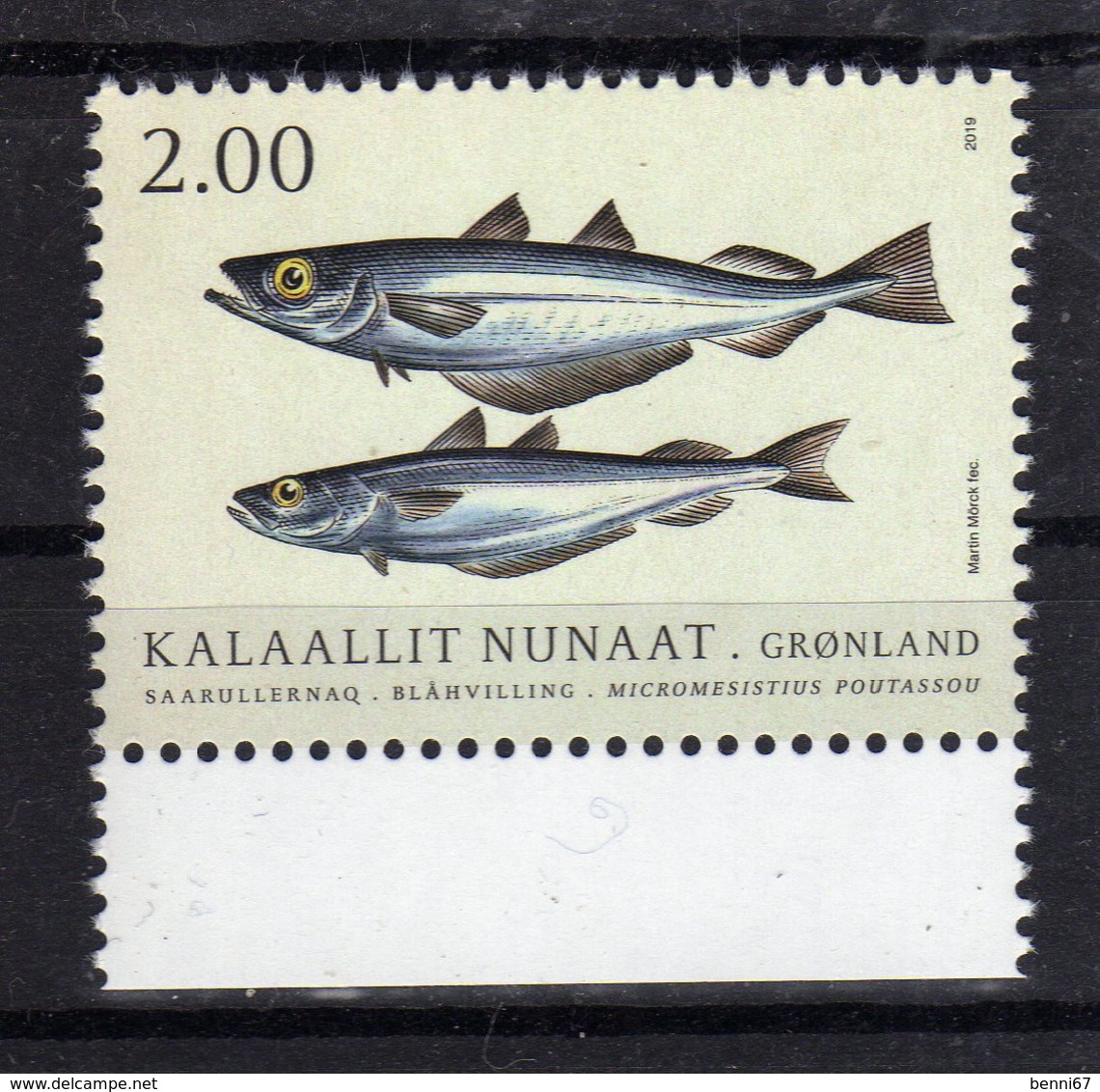 GROENLAND Greenland 2019 Poisson Fish  MNH ** - Poissons