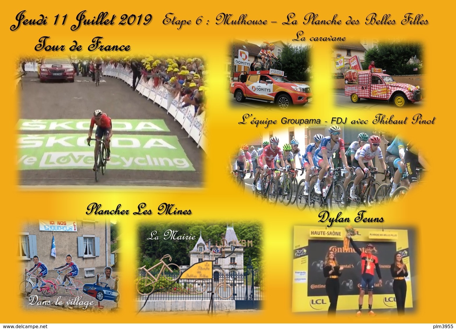 Tour De France 2019 Etape 6 Arrivée Dylan Teuns, Thibault Pinot .. Plancher Les Mines La Planche Des Belles Filles - Autres & Non Classés