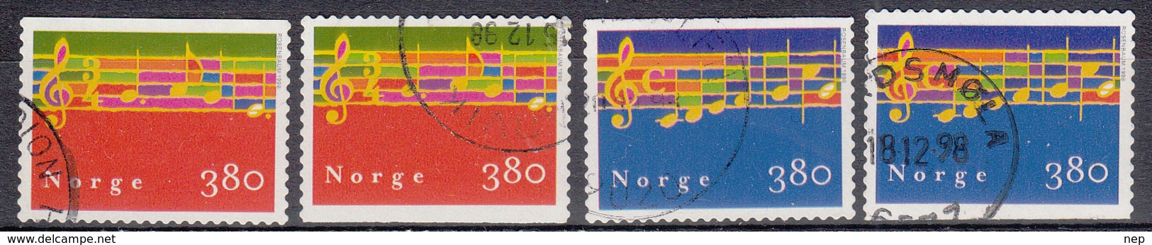 NOORWEGEN - Michel - 1998 - Nr 1297/98 + Do/Du - Gest/Obl/Us - Oblitérés