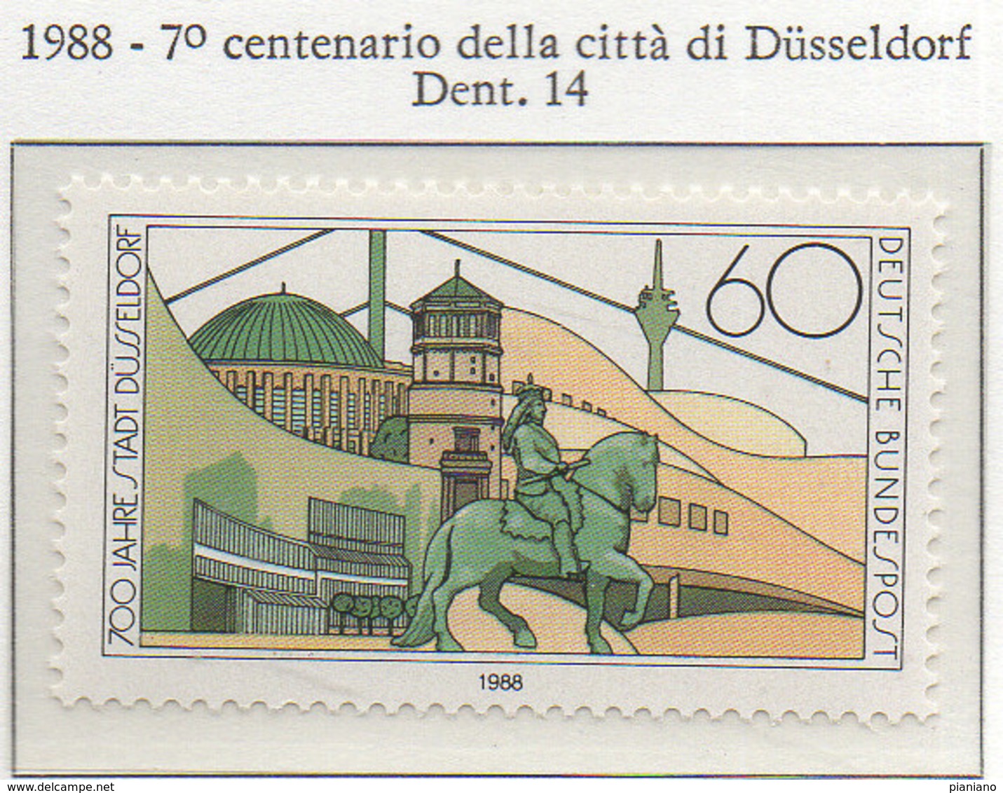 PIA - GER - 1988 - 7° Centenario Della Città Di Dusseldorf  - (Yv 1201) - Nuovi