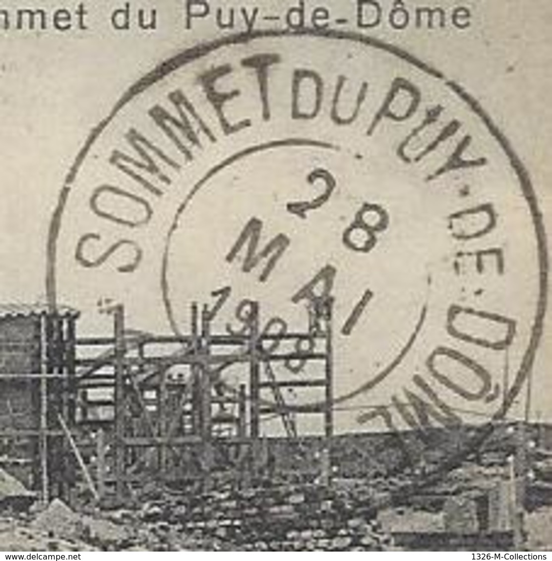 CPA Dept 63 PUY DE DOME Tampon Sommet Du Puy De Dome - Volvic