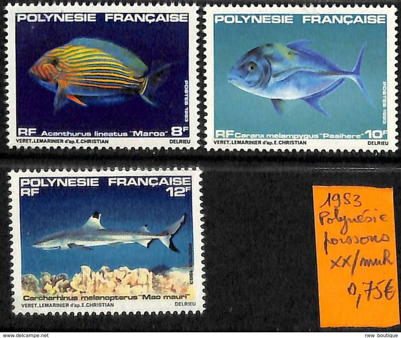 NB - [838263]TB//**/Mnh-Polynésie Française 1983 -  Animaux, Poissons, SNC - Neufs