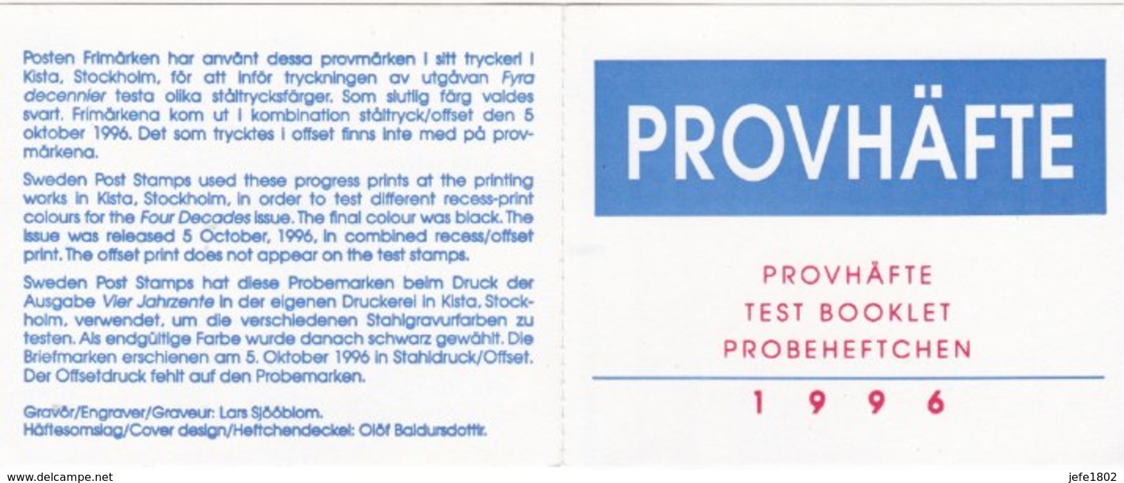 Provhäfte - Test Booklet - Probeheftchen 1996 - 1981-..