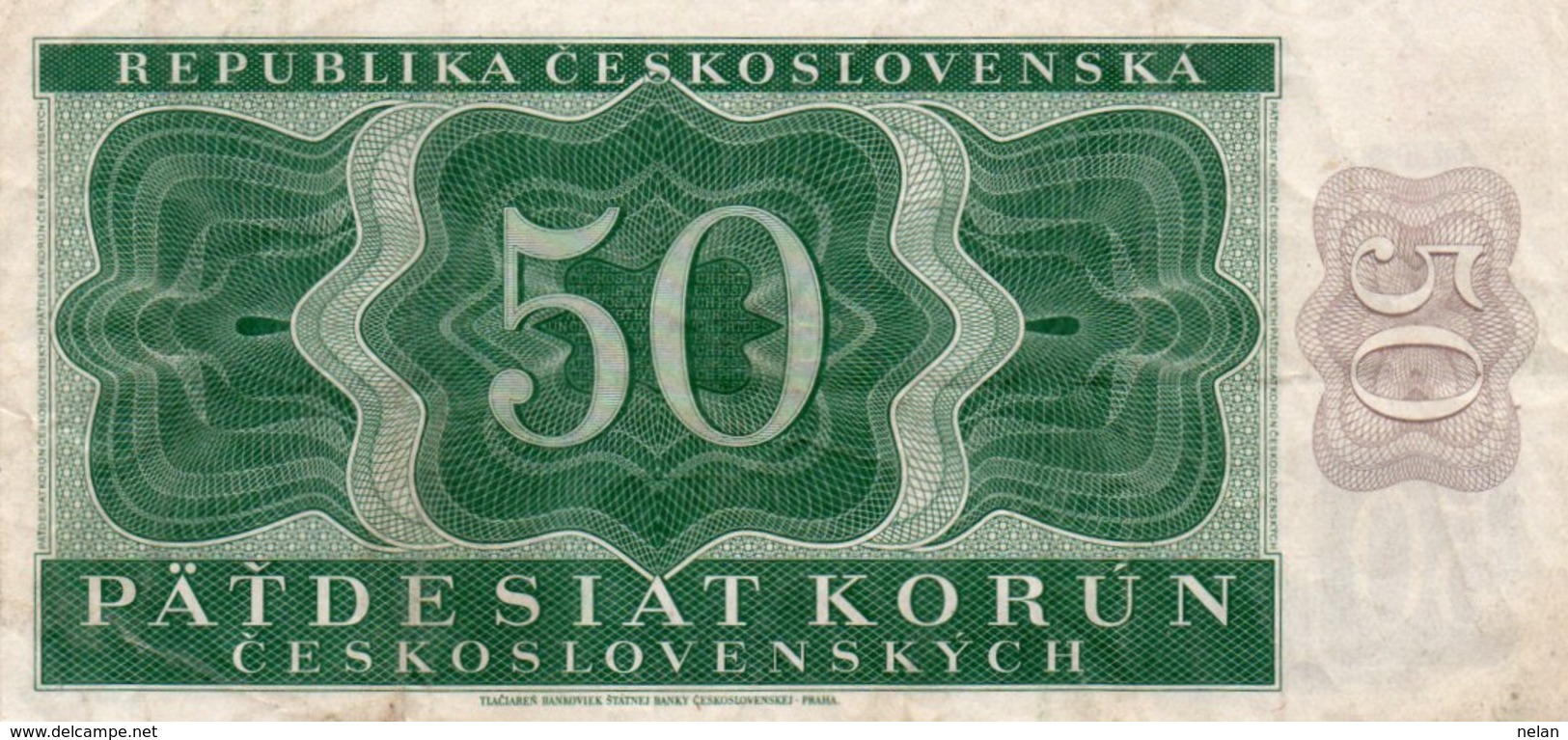 Czechoslovakia 50 KORUN 1950 P-71   XF - Cecoslovacchia