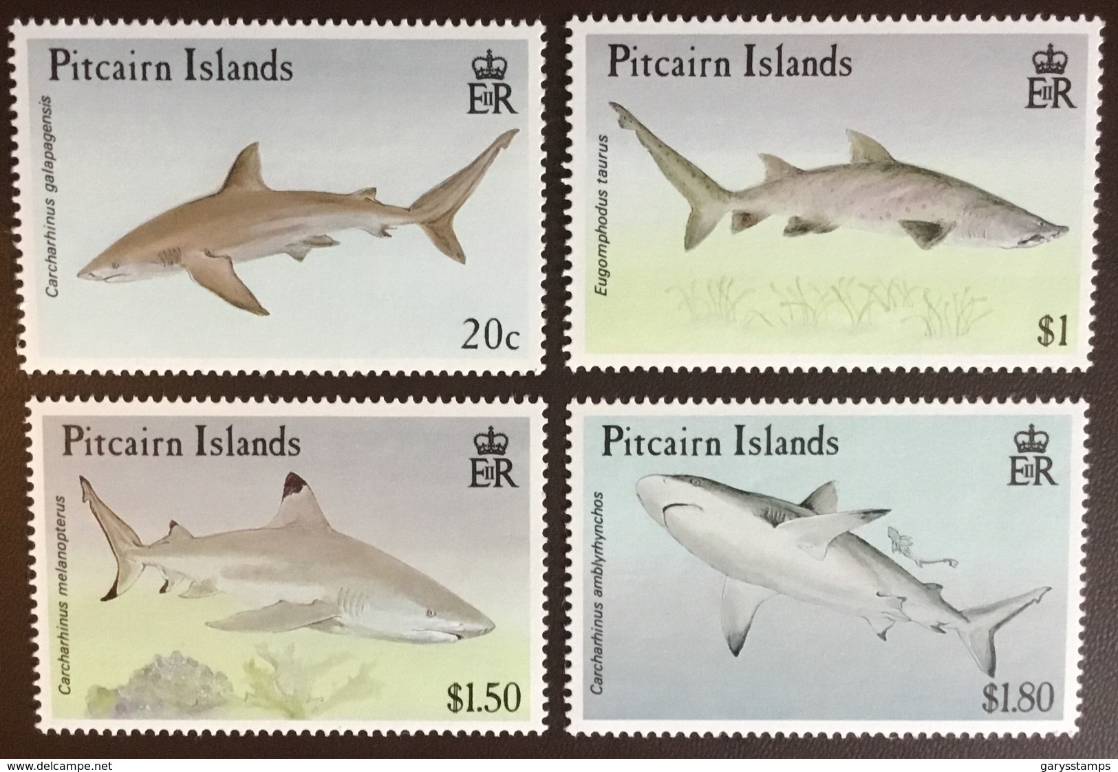 Pitcairn Islands 1992 Sharks MNH - Fishes