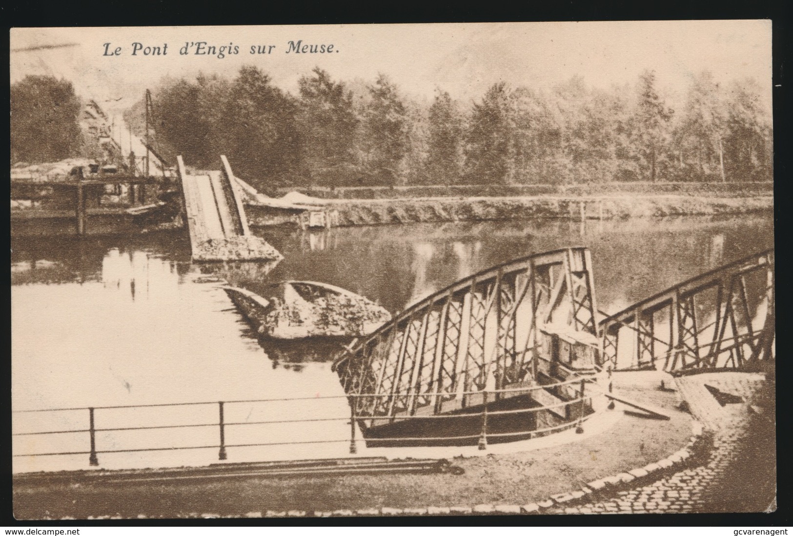 LE PONT D'ENGIS SUR MEUSE - Engis