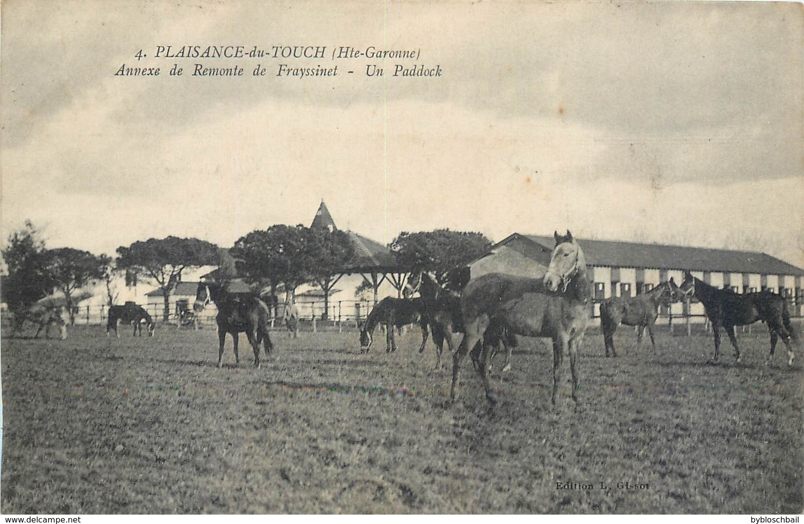 CPA 31 Haute Garonne Plaisance Du Touch Annexe De Remonte Du Frayssinet Un Paddock Militaria - Other & Unclassified