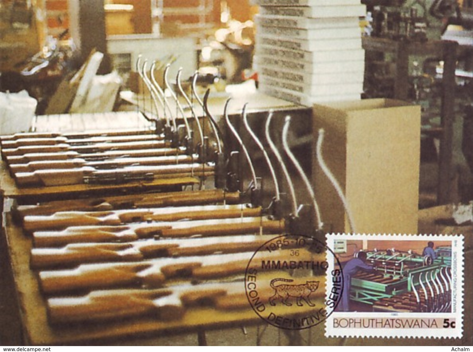 Bophuthatswana - Maximum Card Of 1985 - MiNr. 152 - Industries - Manufacturing Crossbows - Bophuthatswana