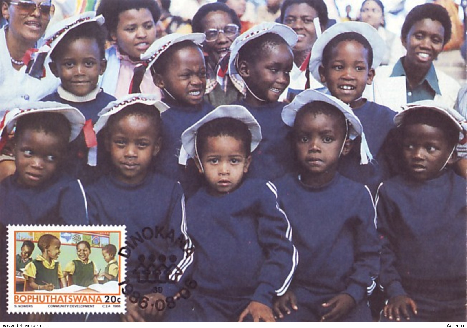 Bophuthatswana - Maximum Card Of 1986 - MiNr. 174 - Agricultural Development Project - Children In School - Bophuthatswana