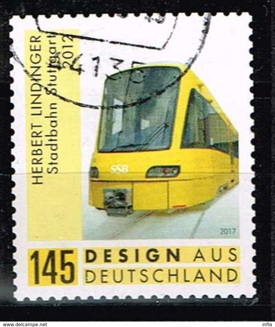 Bund 2018,Michel# 3363 O Stadtbahn Stuttgart Selbstklebend, Self-adhesive - Used Stamps