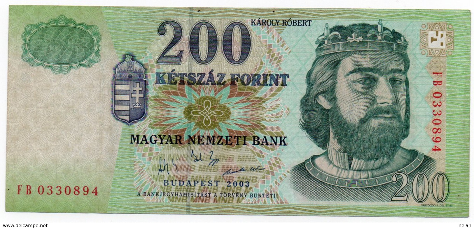 HUNGARY 200 FORINT 2003 P-187 XF - Ungheria