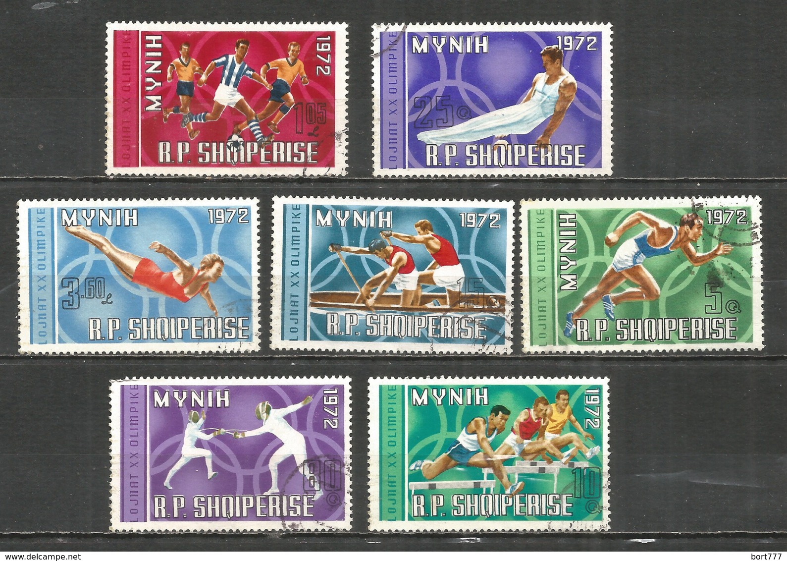 ALBANIA 1971 Used Stamps Set  Sport Soccer - Albanie