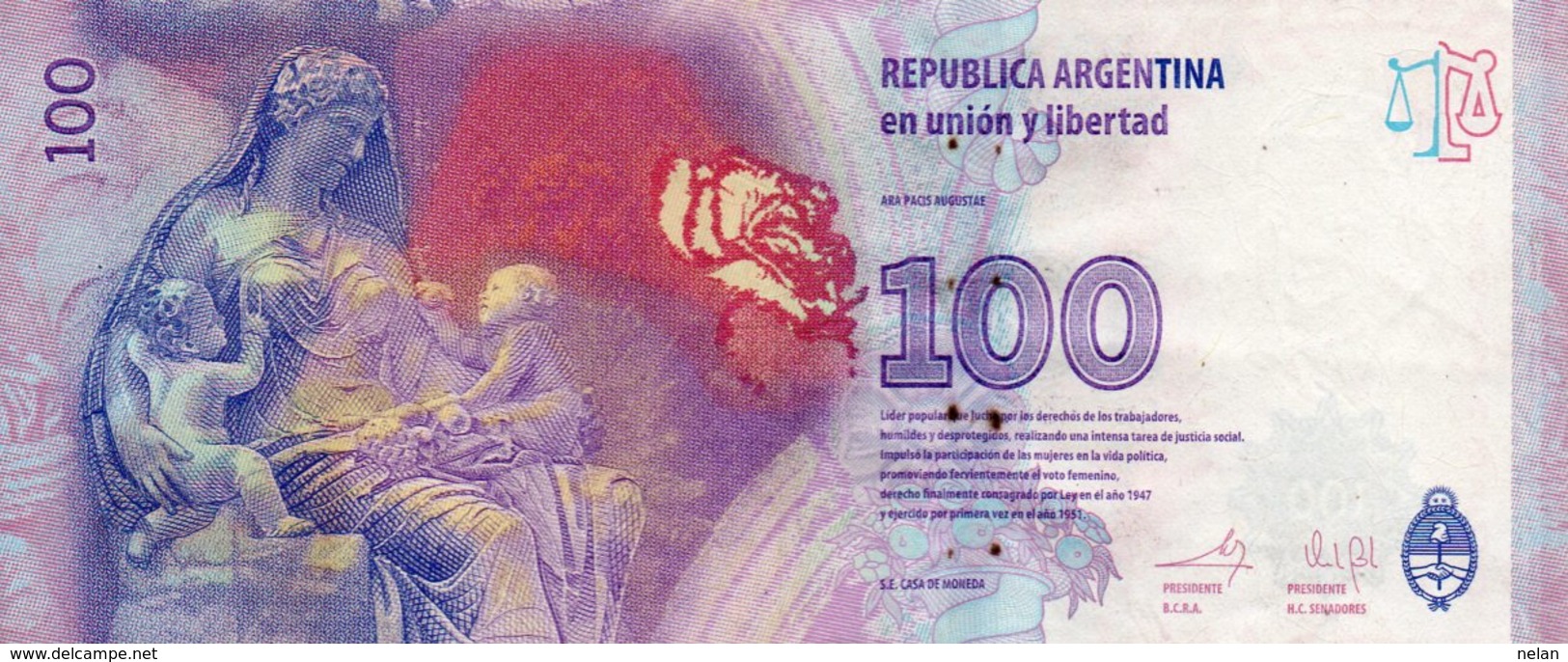 ARGENTINA 100 PESOS 2013  P-358b1 - Argentina