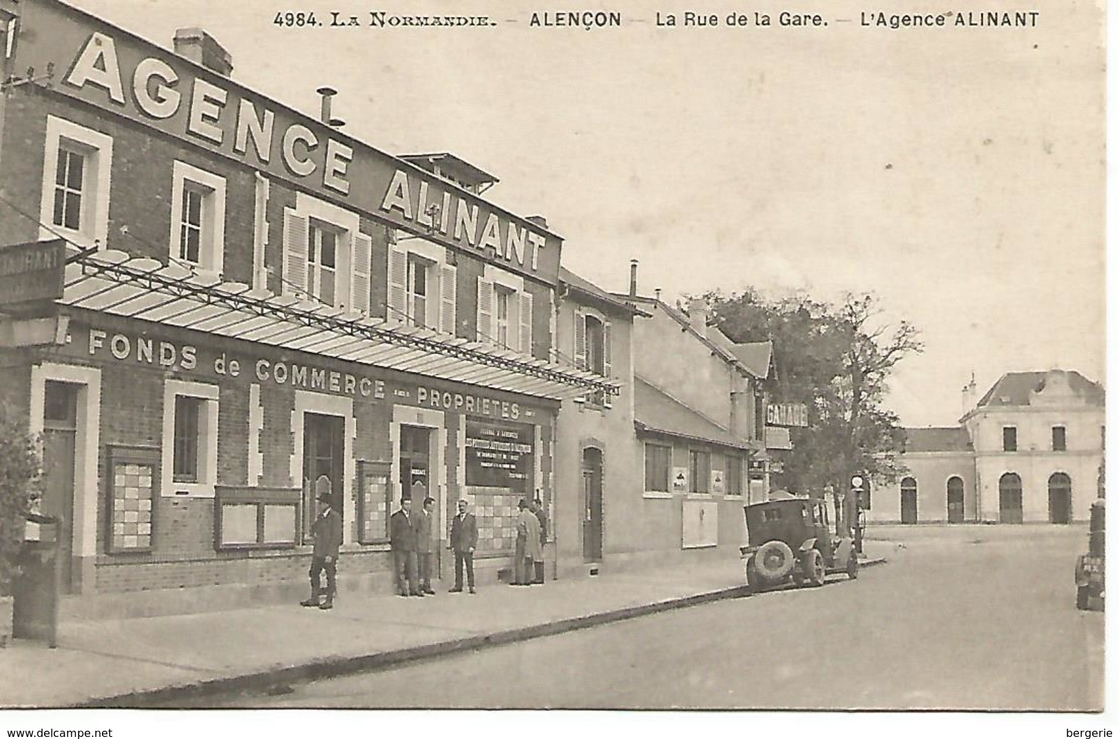 Col4/     61   Alençon    Rue De La Gare     Agence Alinant   (animations) - Alencon