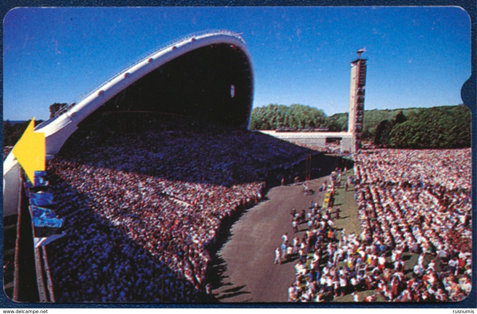 ESTONIA - ESTLAND - ESTONIE EESTI TELEFON ALCATEL MAGNETIC PHONECARD TELEPHONE CARD SONG FESTIVAL "C" PERFECT - Estonia