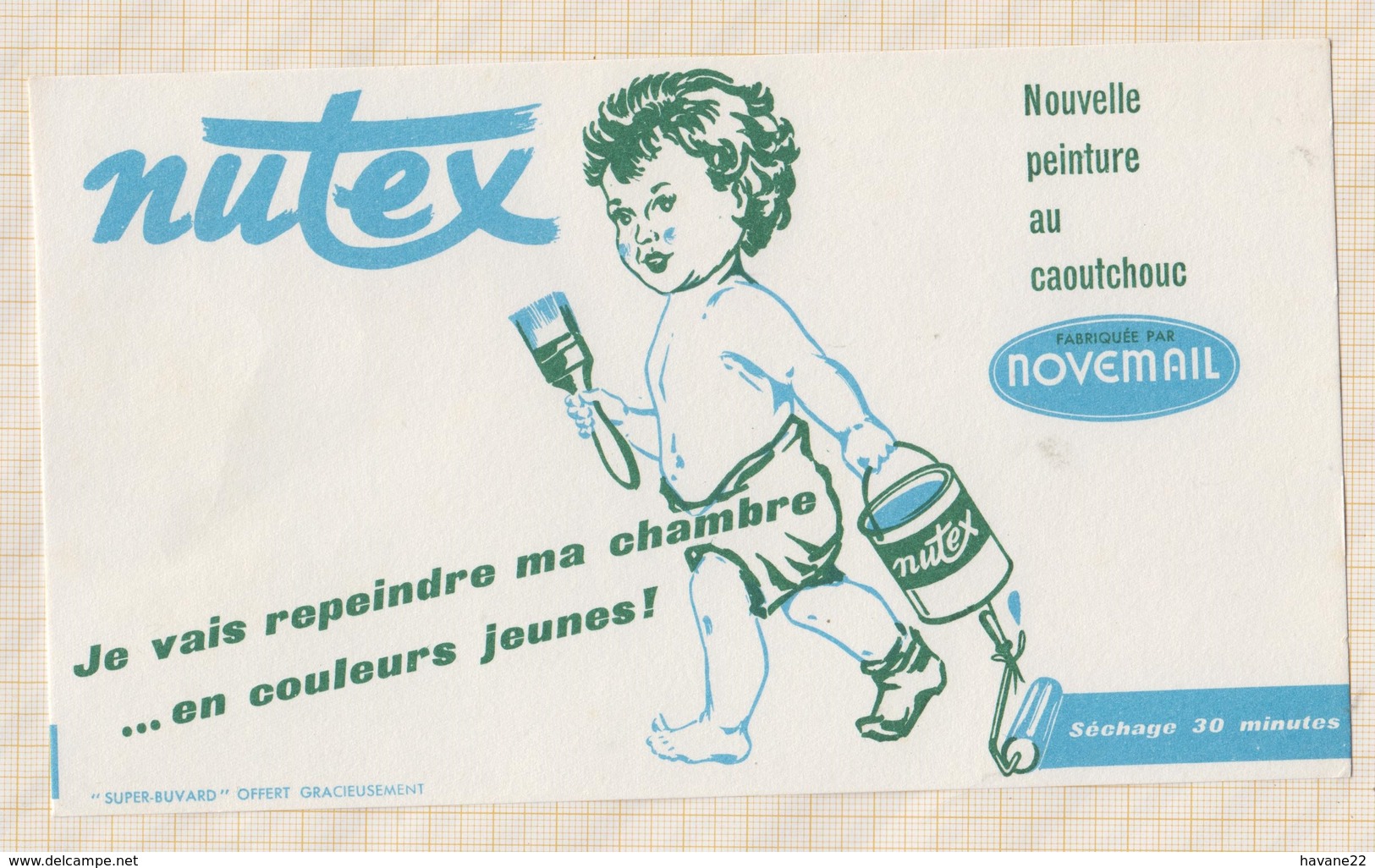 9/40  BUVARD Peinture NOVEMAIL - NUTEX - Pinturas