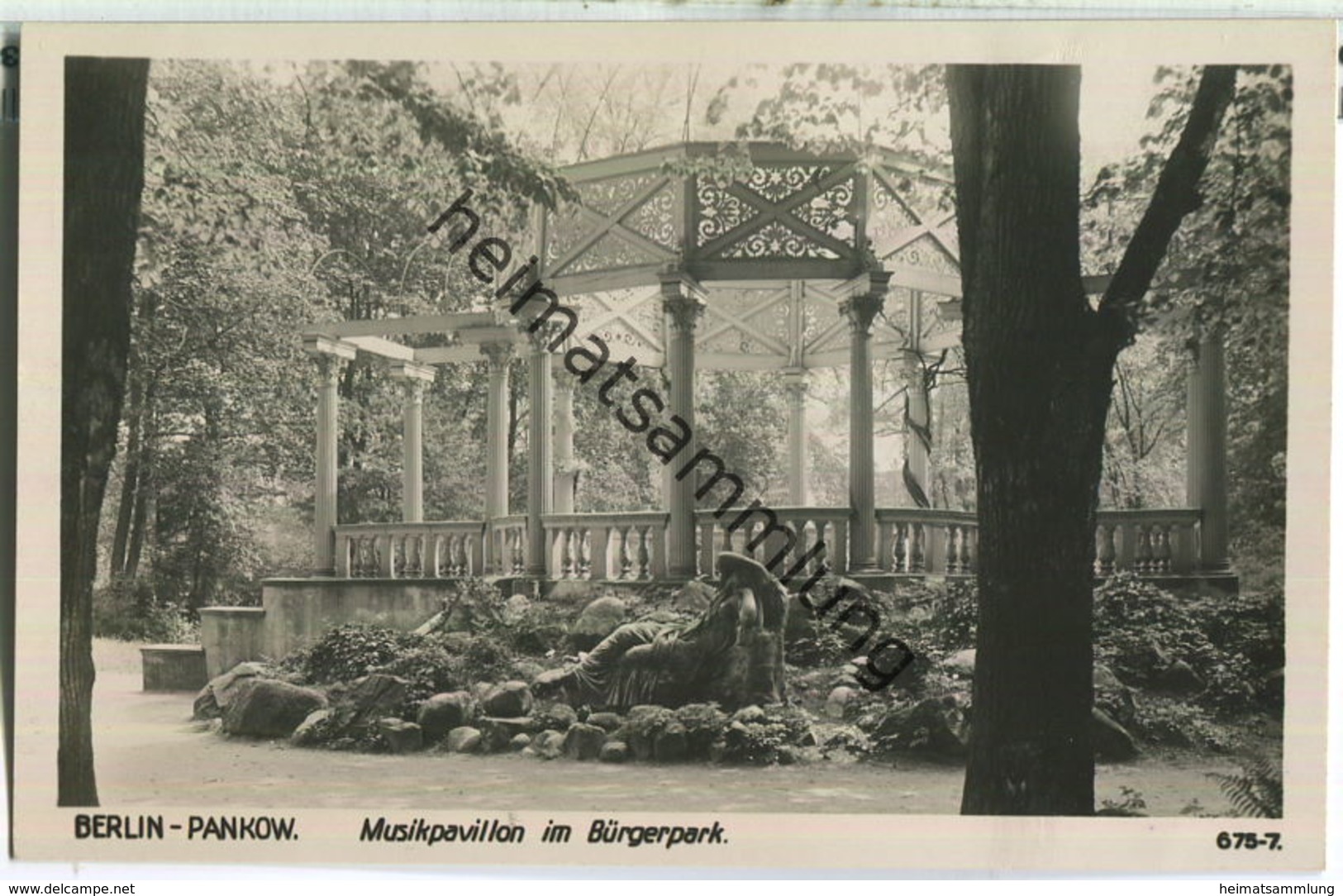 Berlin-Pankow - Musikpavillon Im Bürgerpark - Verlag Ludwig Walter Berlin - Foto-Ansichtskarte 30er Jahre - Pankow