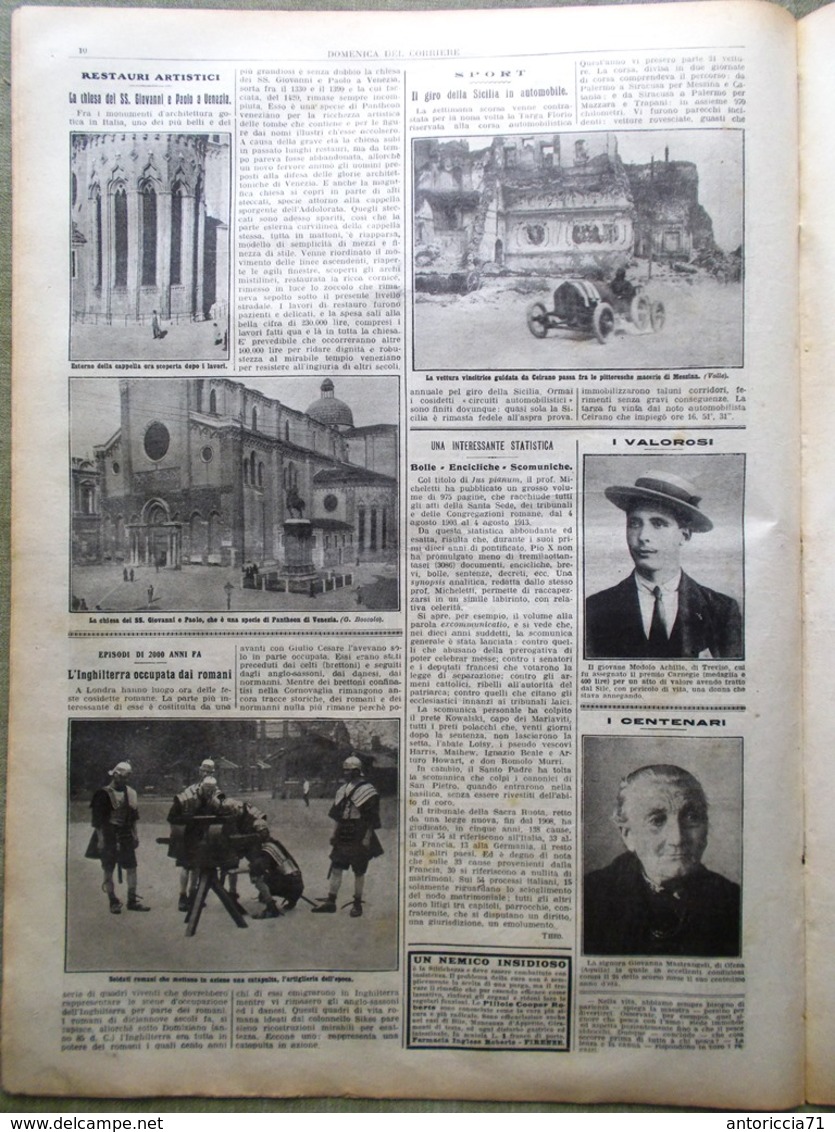 La Domenica Del Corriere 7 Giugno 1914 Empress Of Ireland Ciarli Napoli Florio - Guerra 1914-18