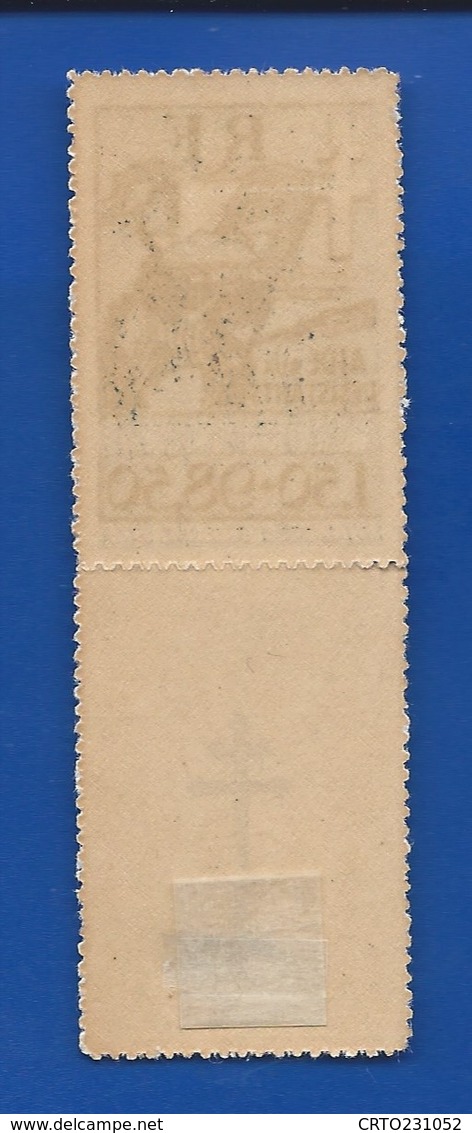 Timbre France Libre Pour L'aide Aux Résistants   N° 6  Trace Charnière - Guerre (timbres De)