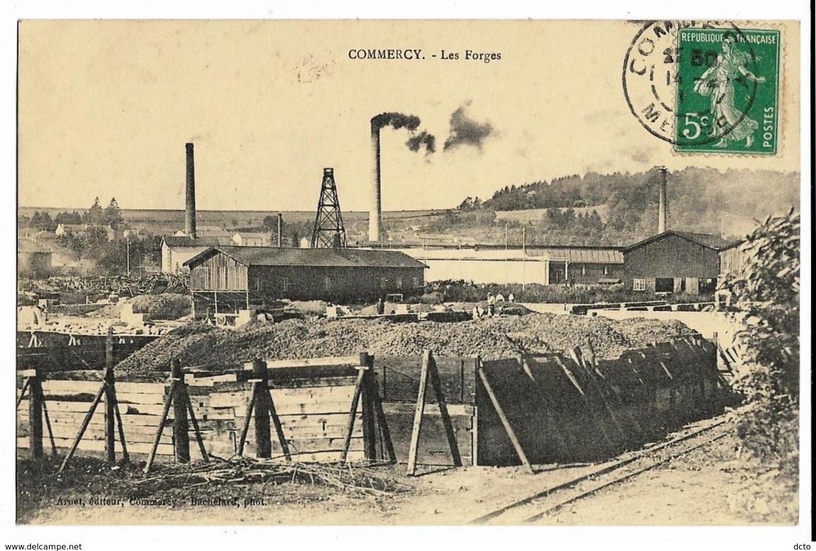 COMMERCY Les Forges, Envoi 1911 - Commercy