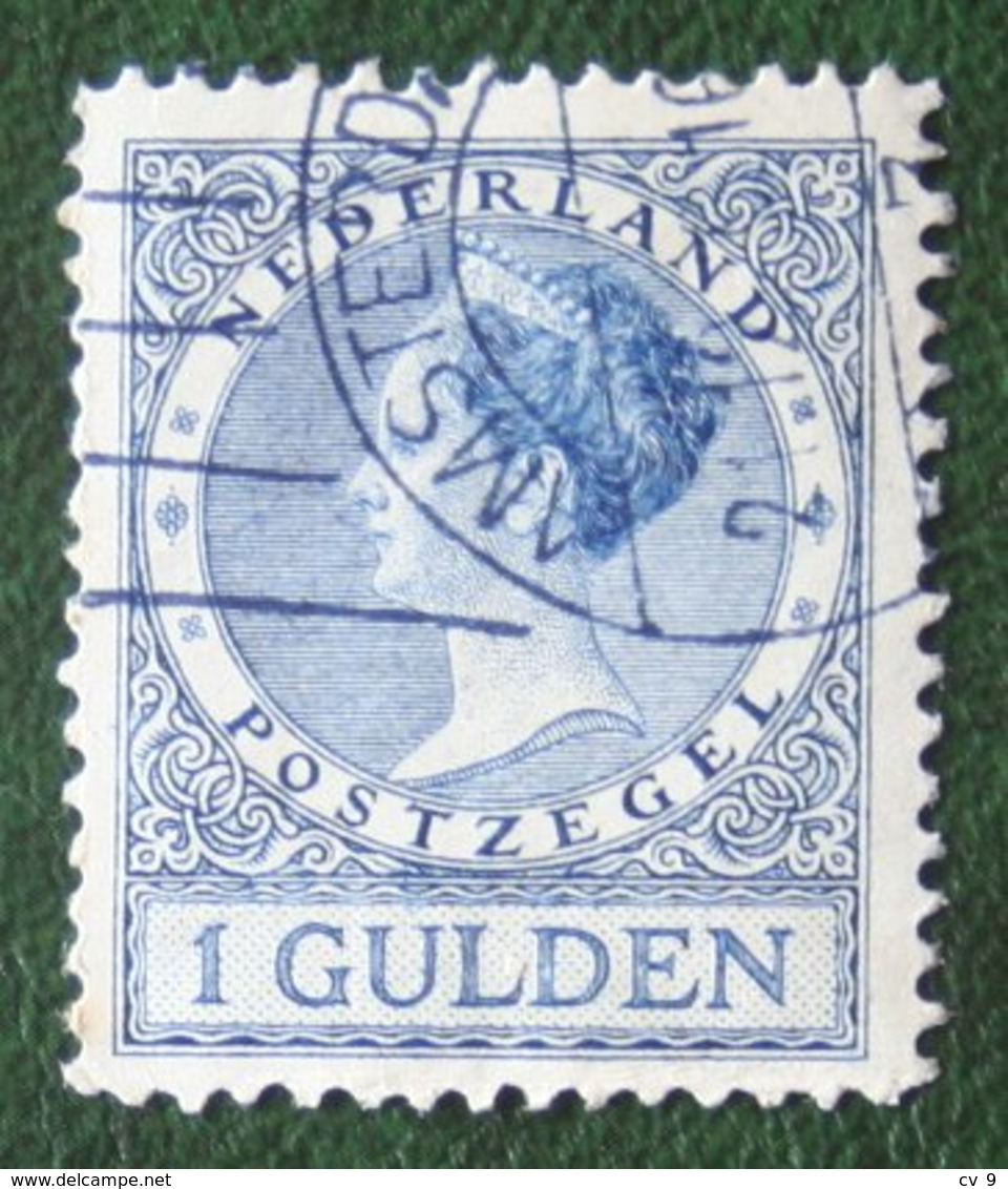 1 Gld Wilhelmina Perf 11 1/2 NVPH 163 163A (Mi 168 A) 1926 1930 Gestempeld / USED NEDERLAND / NIEDERLANDE - Used Stamps