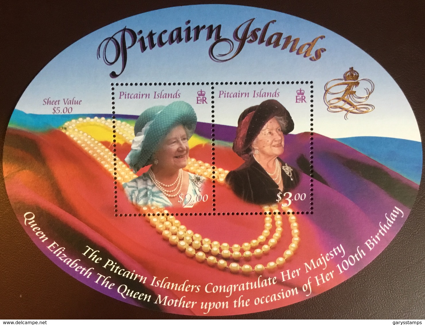 Pitcairn Islands 2000 Queen Mother Minisheet MNH - Pitcairn