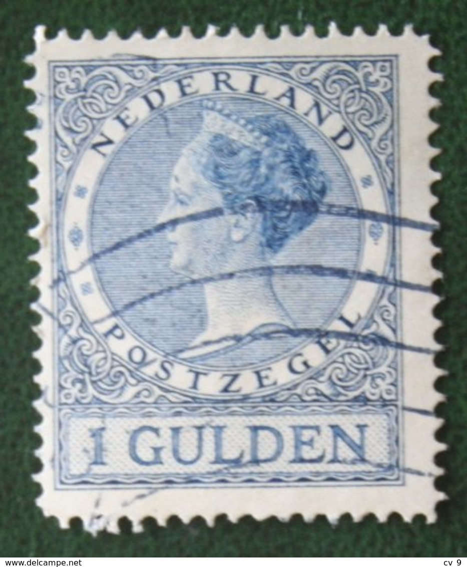 1 Gld Wilhelmina Perf 12 1/2 NVPH 163 163B (Mi 168 B) 1926 1930 Gestempeld / USED NEDERLAND / NIEDERLANDE - Used Stamps