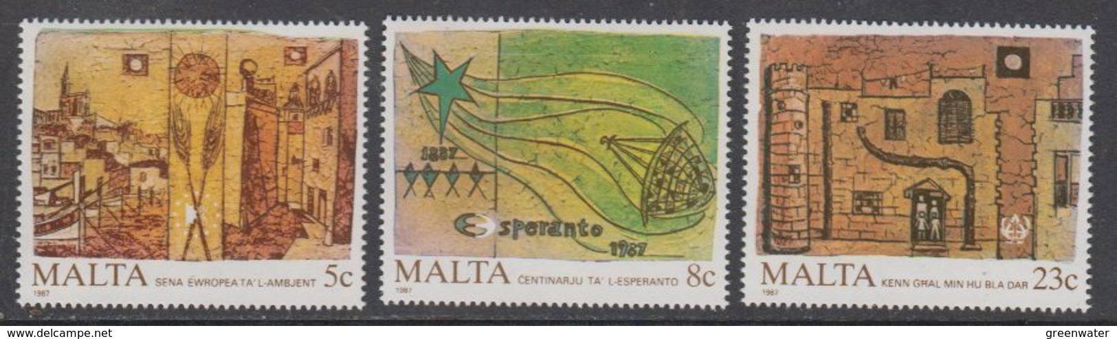 Malta 1987 Anniversairies 3v ** Mnh (43826) - Malta