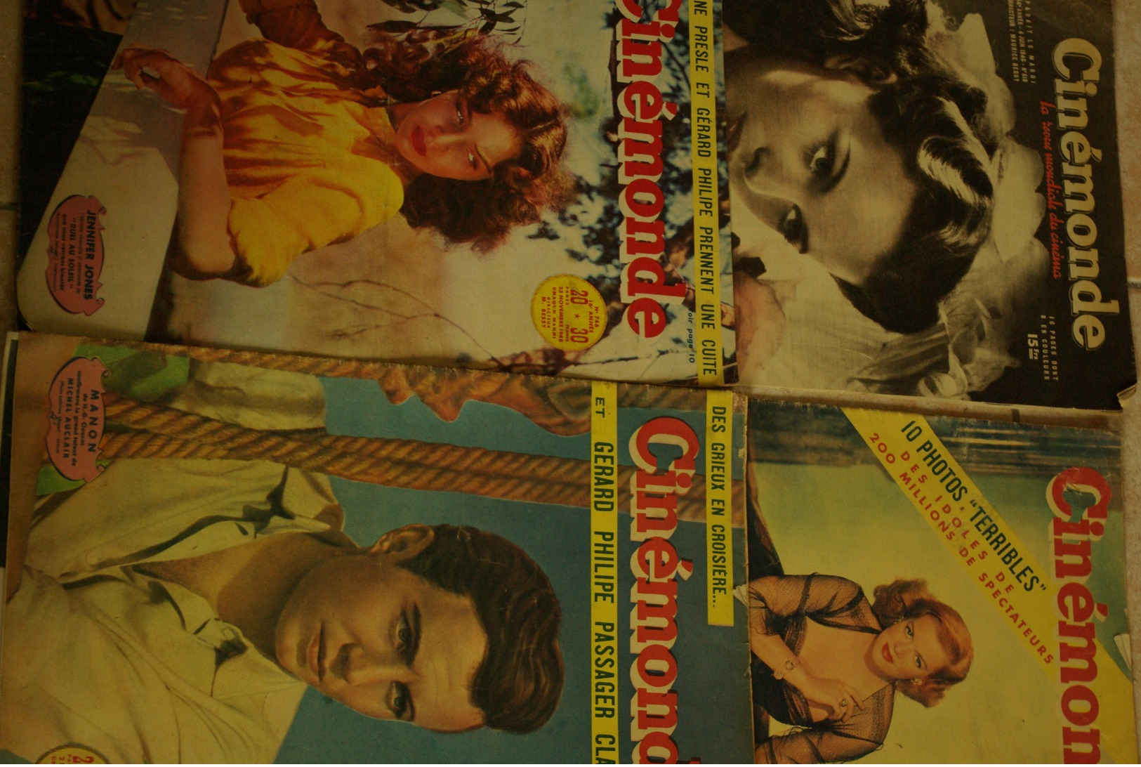 Magazine    Cinema  Cinemonde  1948 N 618 744 743 746 - Magazines
