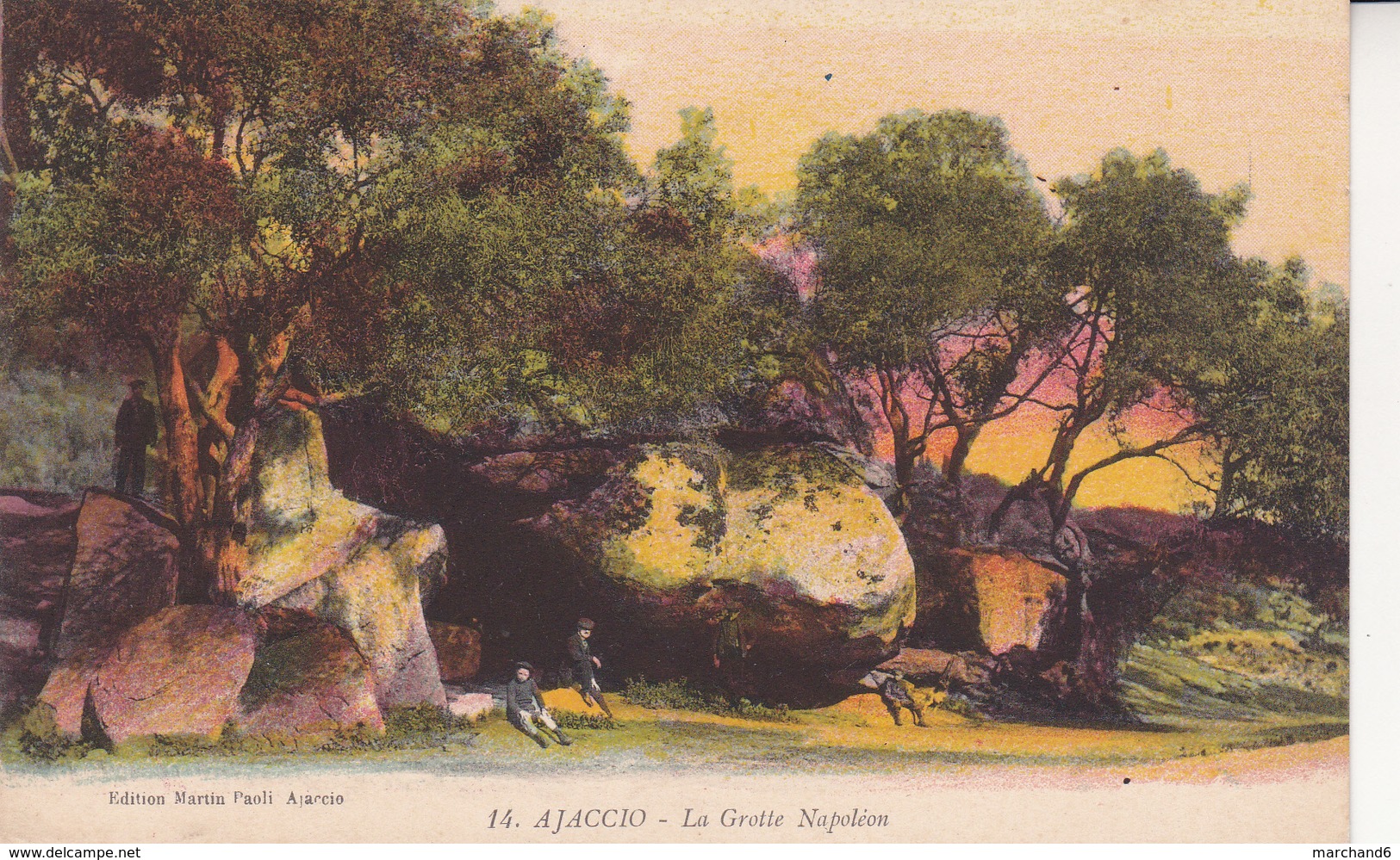 La Corse Ajaccio La Grotte Napoléon édition Martin Paoli N°14 - Ajaccio