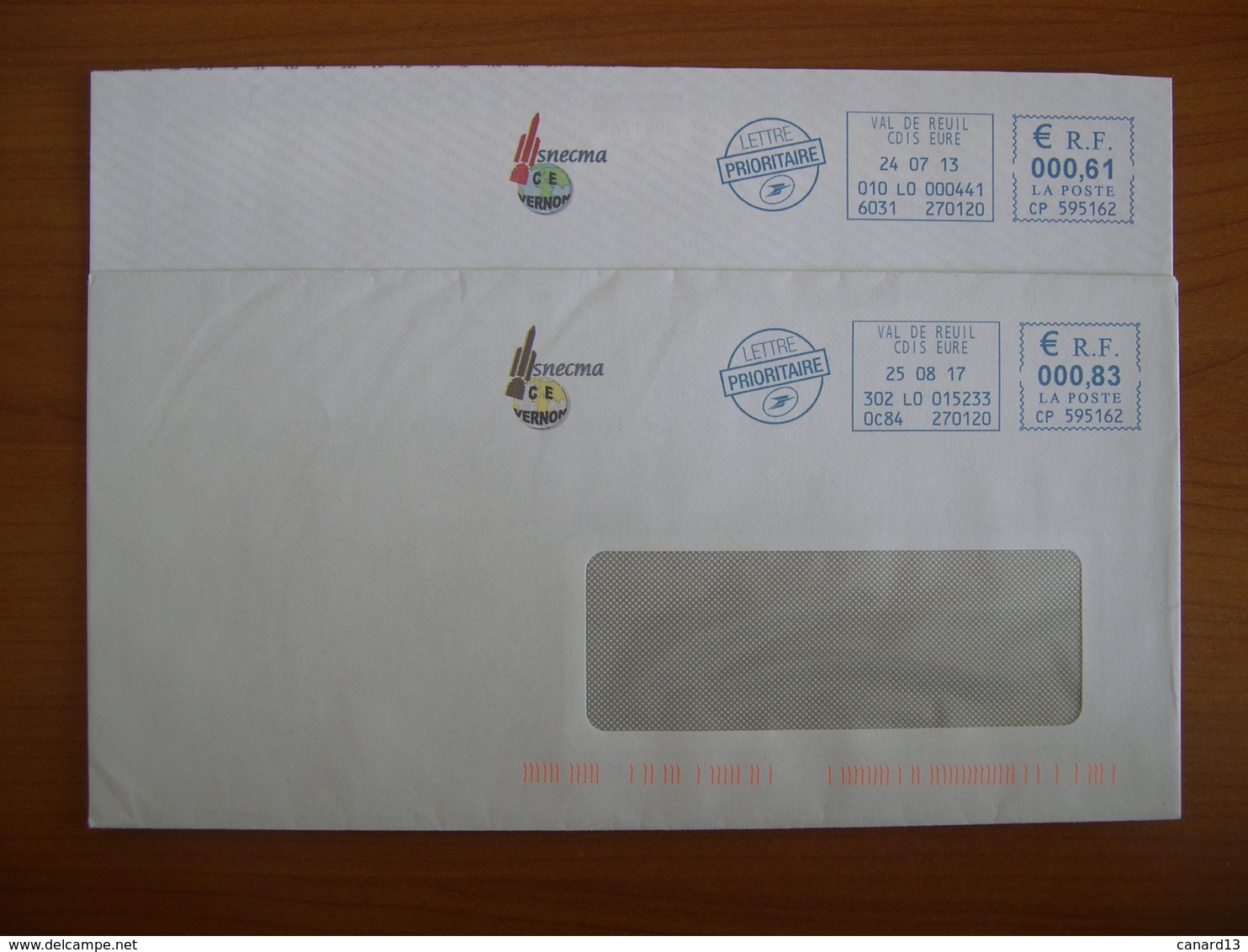 EMA Sur Enveloppe  CP 595162 VAL DE REUIL Avec Illustration  SNECMA - EMA (Printer Machine)