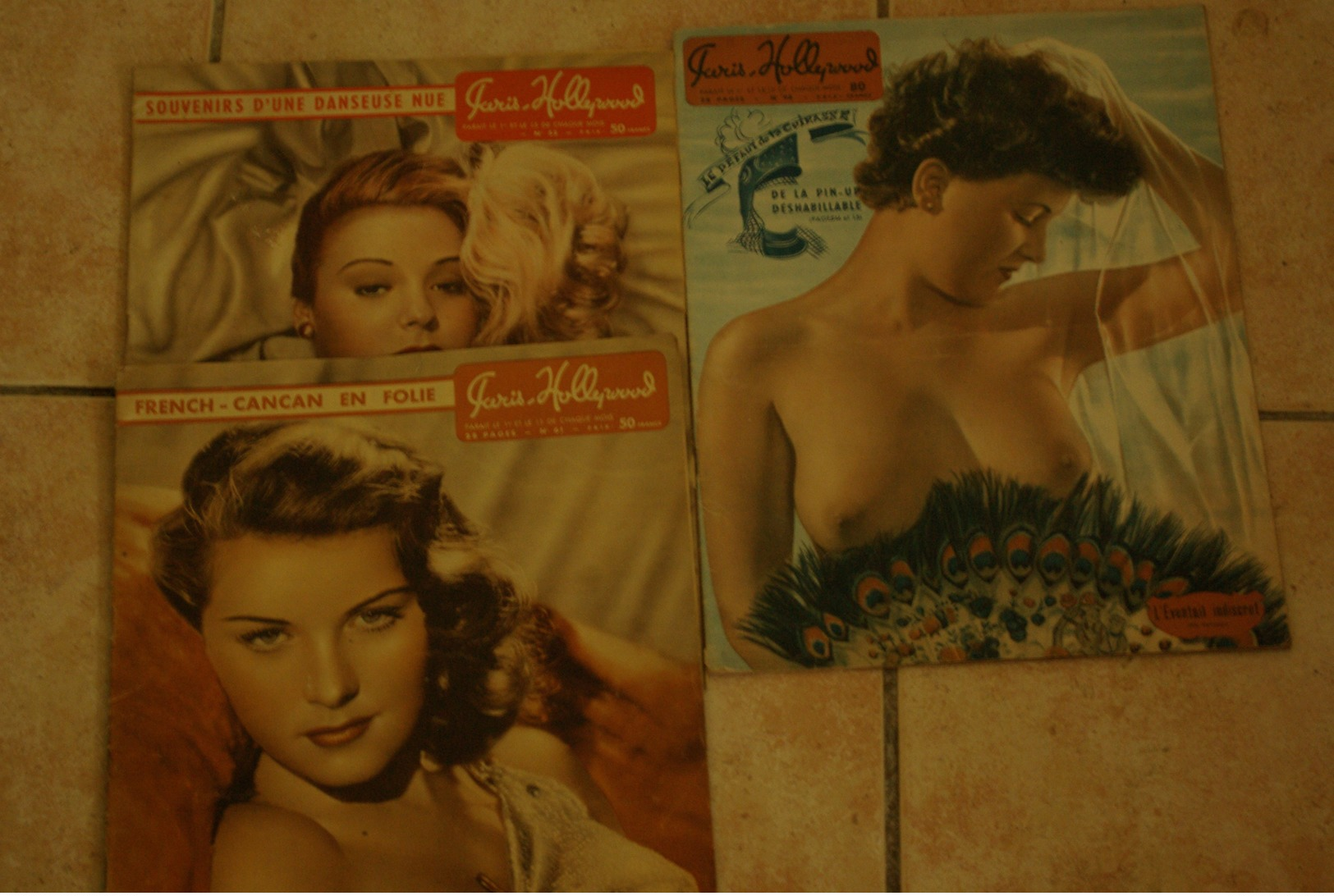 4 Magazines  Paris Hollywood Pin Up French Cancan N 61 52 98 48 - Magazines