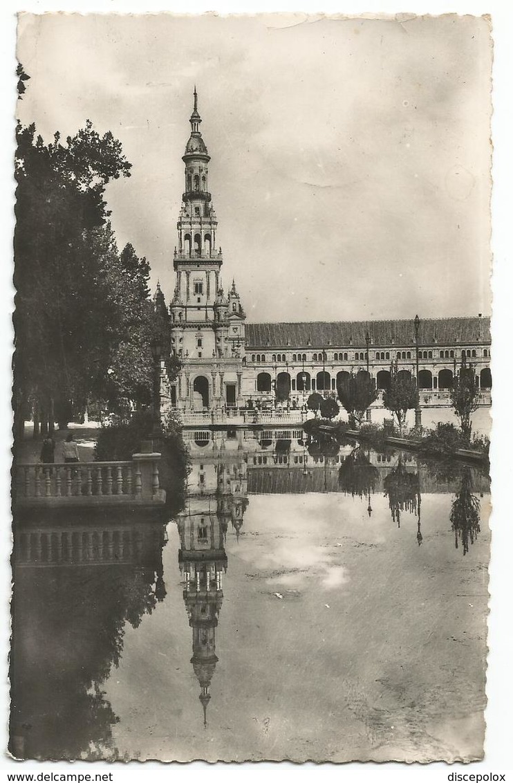 W4013 Sevilla - Plaza De Espana - Torre Norte / Viaggiata 1955 - Sevilla (Siviglia)